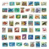 50 Pegatinas Transparentes de Animales Marinos para Viaje (Mascota) para Decoración de Maleta, Refrigerador, Funda de Teléfono, Coche y Agenda