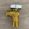 Calentador de agua a gas universal de alto flujo, totalmente engrosado, electrochapado, para inodoros, llave de paso de bola para agua caliente y fría, 1/2 pulgada DN15