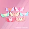 Accesorios para el Cabello de Alas Tocado Accesorios de Pasador para Niños Accesorios de Resina Pegamento de Crema DIY Paquete de Materiales para Funda de Teléfono Móvil con Forma de Corazón