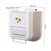 Cubo de Basura Plegable para Colgar en la Cocina, Cubo de Basura Plegable de Montaje en Pared de 10L/7L, Sin Agacharse para Puerta de Gabinete, Material Duradero PP TPR