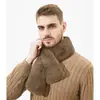 Novo Cachecol de Pelúcia Sedosa à Prova de Frio para Outono e Inverno para Homens e Mulheres, Cachecol Quente e Espessado Moderno e Versátil Transfronteiriço
