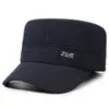 Sombrero para hombres de mediana edad y ancianos, sombrero de invierno tipo gorra plana para papá, sombrero de algodón cálido y grueso a prueba de frío para exteriores, abuelo, hombre mayor