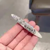 Barrete Elegante com Strass para Parte de Trás da Cabeça Fios Soltos Temperamento Grampo de Cabelo Moda Novo Presilha Bico de Pato Presilha para Franja Grampo de Cabelo