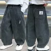 Roupas de Primavera e Outono para Meninos, Novidade Estilo 2026 Calças Casuais Largas e Estilosas para Crianças, Calças Longas para Bebês Meninos