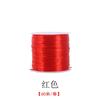 Línea Elástica Blanca Línea de Cristal Plano Cuentas de Buda Línea Elástica Spandex Pulsera Línea de Cuentas Cuerda Elástica para Pulsera Venta al por Mayor