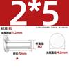 Remache Sólido de Cabeza Plana de Aluminio Remache de Cabeza Plana Gb109 Remache de Percusión Manual Plano M2M3M4M5M6M8Mm
