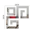JM446 Canto Adesivos de Flores Acrílico Espelho Adesivos Móveis Canto Flor TV Fundo Parede Decorativos Adesivos de Parede À Prova D' Água
