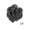 Peluca para Mujer Rodete de Cabello Rizado Torcedor de Cabello Esponjoso Mate Rodete Artificial Capullo de Flor Chignon Rizado