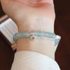 Dopamina Internet Celebrante Pulseira Feminina Nicho Design Avançado Sentido Novo Chinês Frisado Pulseira de Cristal Moda Pulseira Jóias