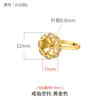 Anillo con Montura para Perla y Piedras Preciosas para Hombres y Mujeres, Tipo Pin con Medio Agujero, Montura de Anillo para Perlas de Jade y Cera de Abejas, 8-9 mm