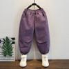 Pantalones para Niños 2025 Nuevo Otoño Pantalones Largos Infantiles Morado de Moda Bebé Otoño Pantalones Casuales para Niños Moda