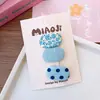 Estilo Coreano Doce Versátil Infantil Franja Pequena BB Clip Cor de Doce Oval Patas Laterais Clip para Cabelos Soltos Bebê Mini Acessórios de Cabelo