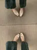 Primer Encuentro con los Zapatos de Ballet Planos de Charol con Hebilla Metálica y Tacón Oculto Estilo Francés, Zapatos de Ballet Planos Versátiles para Brisa Suave de Noche