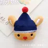 Peluche de dibujos animados Papá Noel muñeco de nieve alce árbol algodón DIY pasador tocado zapatos y calcetines bolsa accesorios accesorios decorativos