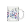 Liquidação: Copos de Vidro Frescos e Fofos com Estampas e Alças, Adequados para Uso Doméstico, Copos de Café da Manhã para Meninas, Design Espessado, Copos de Sorvete Delicados
