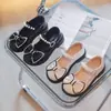 Zapatos de Princesa para Niñas 2026 Otoño Suela Suave Zapatos de Cuero para Niños Zapatos de Presentación Moño Negro Modernos Planos Antideslizantes