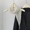 Máquina Cuidadosa que Chupa Ojos ~ Bufanda Triangular con Patrón de Hojas Francesas Primavera y Verano Ligera Suave Estilo Occidental Pañuelo para la Cabeza Banda para el Cabello Pañuelo Pequeño de Seda