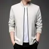 Chaqueta Transfronteriza Nueva Otoño 2026 para Hombre, Ropa para Padre de Mediana Edad, Abrigo de Color Sólido con Cuello Alto Casual de Negocios para Hombre al por Mayor