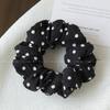 Anillo para el cabello de intestino grueso de lunares Celebridad de Internet coreana Estilo francés Vintage Goma elástica Cuerda para el cabello Accesorios para el cabello de nicho de primavera y verano para mujeres