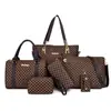 Bolsas para Mujer 2024 Nuevo Comercio Exterior Bolsa Súper Suegra Set de Seis Piezas Bolso de Mano Bolso de Hombro Bolso Cruzado Bolso Versátil Estampado
