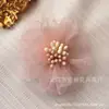 En stock seersucker flor diy hecho a mano estilo coreano 5cm tocado corsage decoración accesorios de ropa flor de hilo accesorios de joyería