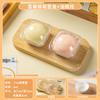 Caja blíster crujiente de yema de huevo, transparente, espesa, nieve, Mei Niang, postre, Tianyuan, caja de regalo redonda alta para hornear, caja vacía individual
