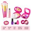 Acessórios para Conjunto de Cosméticos Infantis Não Contêm Pigmentos, Maquiagem, Batom, Pó, Sombra, Brinquedos de Maquiagem Simulada do Fabricante