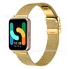 Para Samsung Fit3 Hebilla de Espalda de Tortuga Correa de Reloj Milanés Bonita Correa de Malla Milanésa de Acero Inoxidable Correa de Reloj SM-R390
