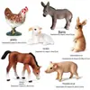 Modelo de Animal Simulador Conjunto de Fazenda Cena Casa Aves Galinha Pato Ganso Gato Cachorro Vaca Ovelha Cavalo Modelo Brinquedo
