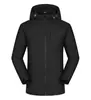 Jaqueta Fina de Outono para Homens e Mulheres, Casual ao Ar Livre com Capuz e Gola Alta, Jaqueta Soft Shell para Team Building e Montanhismo com Logo Estampado