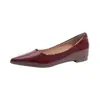 Zapatos de Mujer Color Nude con Punta Francesa y Aumento Interno de Altura, Nuevo Modelo 2026, Planos de Tacón Bajo, Elegantes Zapatos para el Trabajo para Mujer