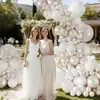 Set de Globos para Fiesta de 87 Piezas Globos de Látex Blancos Transparentes Año Nuevo Propuesta Confesión Escena de Cumpleaños Decoración Ins
