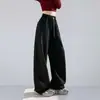 Ropa de Mujer 2026 Otoño Nuevo Estilo Americano Deportivo Blanco Plátano Pantalones de Pierna Ancha para Mujer Casual Sueltos Pantalones de Chándal Guadaña