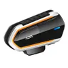 Capacete de Motocicleta Headset Bluetooth à Prova d'Água Ouvir Música Navegação Chamada Fm Headset Embutido Headset com Redução de Ruído para Ciclismo