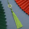 Borla borla fábrica atacado borla borla DIY pingente feito à mão nova flor boa lua redonda vermelho ouro borla