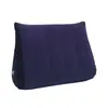 Almofada inflável triangular Tapete inflável triangular aveludado Almofada de suporte lombar portátil para viagens ao ar livre Almofada Almofada de cochilo