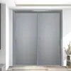 Porta de Correr de Vidro Porta Móvel Celebridade da Internet Estrutura Ultra-Estreita Divisória Liga de Alumínio Magnésio Titânio Cozinha Varanda Sala de Estar Temperado Outro