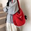 Moda Otoño e Invierno Bolso de Felpa de Gran Capacidad para Mujer 2024 Nuevo Bolso de Axila Estilo Coreano Nicho Bolso de Hombro de Pelo
