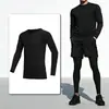 Colete respirável justo de manga curta masculino para basquete esportes camisa de compressão camada base de treino colete elástico respirável de secagem rápida