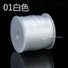 Hilo Elástico para Bisutería, Hilo Elástico Plano de Spandex Cristalino Especial para Extensiones de Cabello, Hilo Elástico para Bisutería, Cuerda Elástica