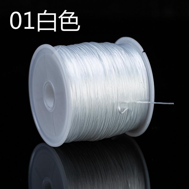 01白色扁形弹力线