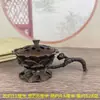 Incensário de Lótus Oco Banhado a Cobre, Incensário de Lótus Portátil, Incensário para Sala de Estar de Casa, Sala de Chá, Ornamento Queimador de Sândalo e Agarwood
