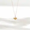 Collar de Acero de Titanio con Animales Marinos Tortuga Cangrejo para Mujer Moda Cola de Pez Ballena Delfín Flor Cadena para Clavícula Accesorios Europeos y Americanos