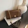 Bolsa de corrente de design nicho estilo coreano, bolsa transversal simples e texturizada, novo modelo 2026, bolsa casual e para o dia a dia de grande capacidade