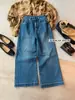 /YOUMO Jeans de pierna ancha elegantes versátiles adelgazantes de estiramiento en cuatro direcciones de lujo ligero 39057