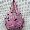 Bolsa de Compras Ecológica con Estampado de Dibujos Animados Linda Bolsa de Compras de Verduras para Mamá Gran Capacidad Plegable Portátil Estilo Femenino