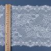 Encaje sin elástico, encaje de nailon, urdimbre de punto, encaje, ropa interior de boda, accesorios de encaje de ondas grandes
