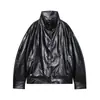Atacado Transfronteiriço Outono 2025 Novo Produto Personalizado Street Cool Jaqueta Bomber de Couro Sintético para Mulheres 3548251