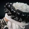 Bolsa de embalaje para ramo de descuento de poliéster de 4 cm para comercio exterior, bolsa con encaje de hoja de loto, accesorios de encaje plisado para flores, ropa en stock
