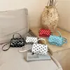 Bolso Pequeño Cuadrado Casual de Moda 2026 Otoño Nuevo Elegante Moderno Bolso de Hombro Único Cruzado Mini de Lunares para Mujer